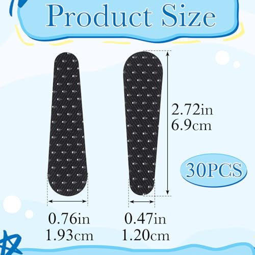 Incinkod 30 Pcs Non-Slip Shoulder Strap Grippers, Adhesive Silicone Strip Pads with Convex Dots, Anti-Falling Purse Gripper Holder Stickers Bag Strap Grip Tape for Tote Handbag Backpack - Black