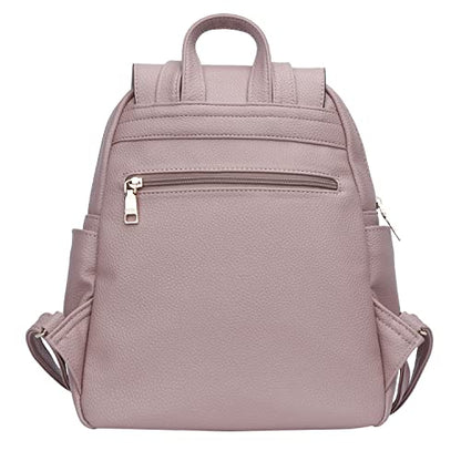 KKXIU Quilted Trendy Leather Backpack Purse for Women and Ladies Shoulder Travel Daypacks Bags (Pink) - color: Pink, style: Backpack