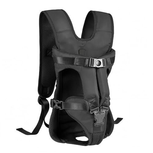 Dog Backpack Carrier, Legs-Out Front Carrier for Small Medium Dogs, Adjustable Breathable Front Carrier for Hiking, Cycling, Travel - size: Large (Back:15-20 in,Chest:23-30 in)