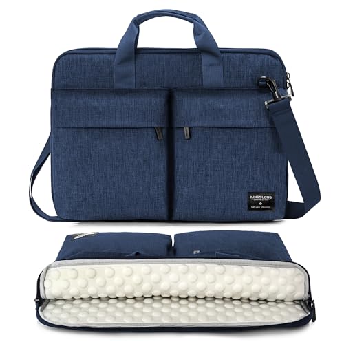 KINGSLONG 15.6 inch Laptop Shoulder Bag, Slim Laptop Sleeve Case, Shockproof Computer Notebook Ultrabooks Carrying Case Handbag Cover Fit for Acer Asus Dell Lenovo HP, Blue - color: Blue, size: 15 - 15.6 Inch