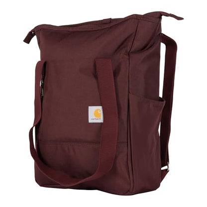 Carhartt Classic Convertible Backpack Tote, Durable Water Repellent Material W/ 17" Laptop Sleeve, Port - color: Port