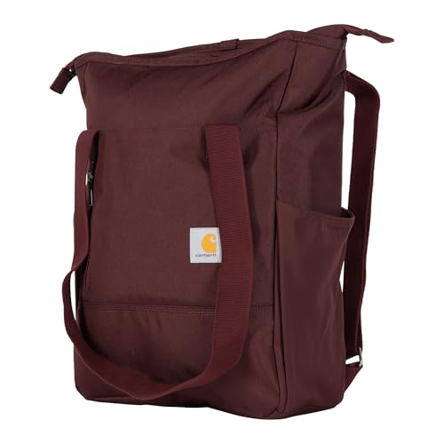 Carhartt Classic Convertible Backpack Tote, Durable Water Repellent Material W/ 17" Laptop Sleeve, Port - color: Port