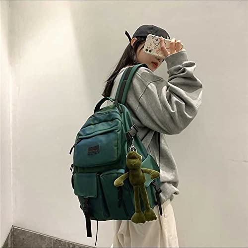 Casual Large Capacity Student Backpacks Cute Backpack for Back To School Traveling Hiking Teens Girls Aesthetic Backpack… (Green) - color: Green