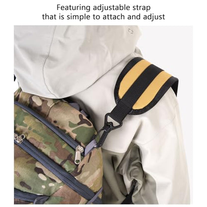 Oxford Cloth Backpack Strap with Belt Versatile DIY Supplies for Backpack Dry Bag Adjustable Length Padded (Khaki) - color: Khaki