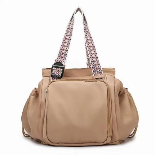 Everyday Bag, Large-Capacity Multifunctional Travel Organizer Handbag Crossbody Shoulder Tote Bag - color: Khaki