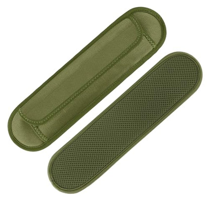 FIEIL 2 Pack Extra Thick Shoulder Strap Pad, Universal Replacement Shoulder Pad, for Shoulder Bags, Detachable Shoulder Strap Pad Pads Help Relieve Shoulder Pain(Sandwich Mesh-Army Green) - size: Army green