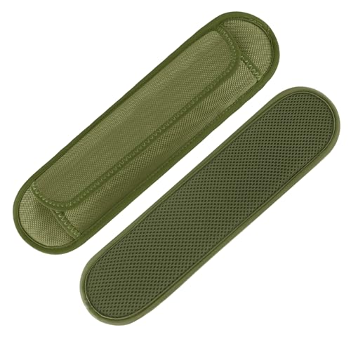 FIEIL 2 Pack Extra Thick Shoulder Strap Pad, Universal Replacement Shoulder Pad, for Shoulder Bags, Detachable Shoulder Strap Pad Pads Help Relieve Shoulder Pain(Sandwich Mesh-Army Green) - size: Army green