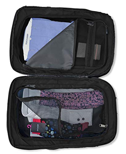Duchamp Getaway Expandable Carry-On Backpack Suitcase - color: Black