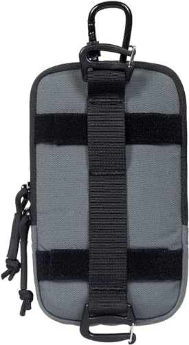 ONETIGRIS Cell Phone Pouch, Molle Holster Holder for Men Belt, for iPhone 17 Pro Max/Air/17/16/15/14 /13/12/11/X/XR/XS/8 Plus/7/6, for Galaxy S25 Ultra/s25/S24 /S23/S22/S21 - color: Grey