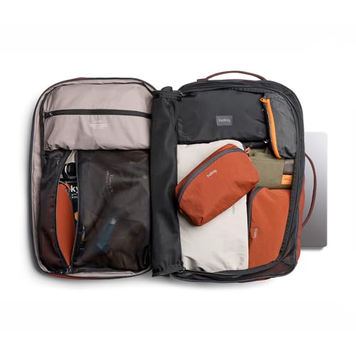 Bellroy Lite Travel Pack 38L (carry-on backpack, large travel backpack for international travelers, with laptop pocket, interior packing cells and tuck-away shoulder straps) - Clay - color: Clay