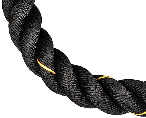Fitvids Battle Rope 1.5Inch 2 Inch Diameter Poly Dacron 30 FT, 40 FT, 50 FT Length, Heavy Ropes for Home Gym and Workout - style: 2-Inch, 30FT