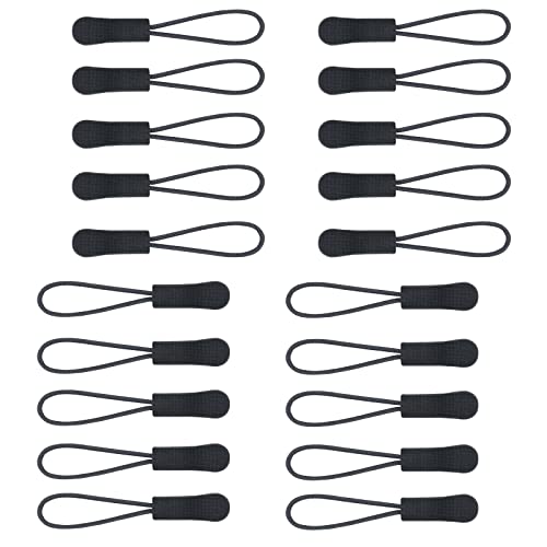 Urmspst 20PCS Zipper Pulls Replacement Zipper Tabs, (Cool Grey) - color: 26. Cool grey
