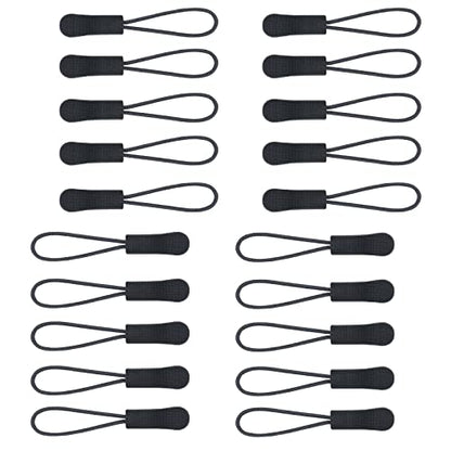 Urmspst 20PCS Zipper Pulls Replacement Zipper Tabs, (Cool Grey) - color: 26. Cool grey