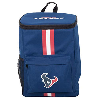 Cooler Backpack – Portable Soft Sided Ice Chest – Insulated Bag Holds 36 Cans - Football Gear – Show Your Team Spirit with Officially Licensed Fan Gear - style: Houston Texans