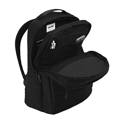 Incase City Backpack - 24L Main Storage Compartment with 16" Faux Fur Laptop Pocket, Quick Access Pocket, Everyday Tech Pack (Diamond Ripstop Black) - color: Diamond Ripstop Black