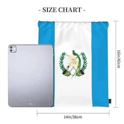 Guatemala Flag Drawstring Bag Sport Gym Backpack Beach Travel Sack Draw String Yoga Bag For Men Women - color: Guatemala Flag