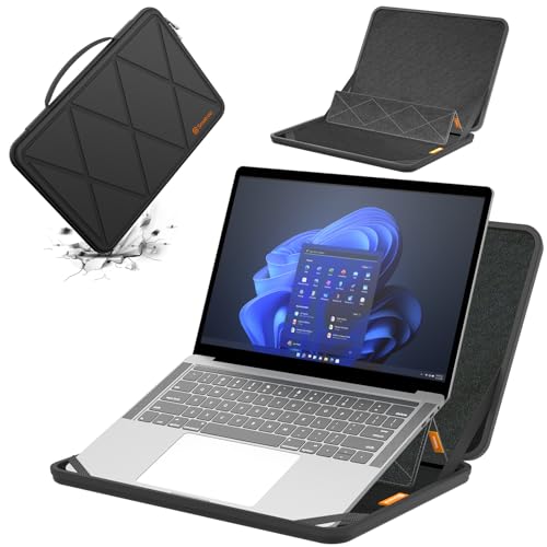 Smatree MS35 Hard EVA Protective Sleeve Case with Stand Compatible for 13.3 inch HP Elite x360 830, for HP Envy X360 13, for EliteBook 830/835 G11/G10/G9, for Elite x360 830 G11 2-in-1 Notebook PC - color: MS - Black, size: For 13.3 inch Elite x360/EliteB