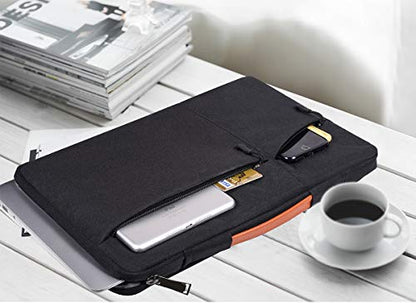 17.3 inch Laptop Case Briefcase Bag for HP 17 17.3 Laptop, HP Pavilion 17/ Envy 17T/ PROBOOK 17, Dell Inspiron 17, Lenovo Ideapad L340 17.3, Acer Aspire 17, ASUS VivoBook 17 Laptop Sleeve,Black - color: Black, size: 17-17.3 Inch