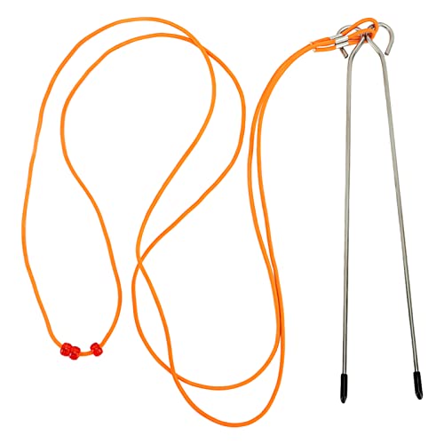 Golf Alignment Stick Swing Trainer Aid, Golf Training Aid Equipment with Elastic String, Telescopic 2.5M - 5M Metal Practice Rod for Posture Correction and Putting