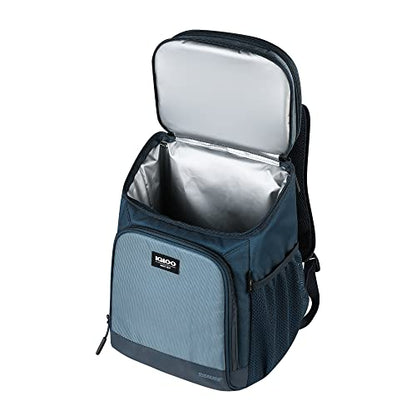 Igloo Backpack Coolers | Insulated Soft Sided Cooler Bag - color: Evergreen 18-Can