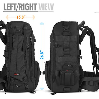 41L Large Professional DSLR Camera Backpack & Laptop Travel Camera Bag With Rain Cover for Digital Cameras, Tablet, Lens Kit for Full Frame Mirrorless Digital Camera - size: 41L