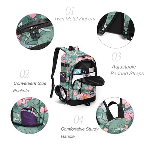 rickyh style School Backpack Travel Bag for Men & Women Lightweight College Back Pack with Laptop Compartmen - color: 01hh