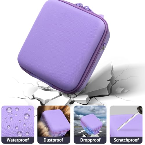 Camera Case for VJIANGER/VETEK/NIKICAM/Yatao 4K Vlogging Camera,Carrying Case Holder for 4K Vlogging Camera and Accessories(Purple Case) - color: Purple Case