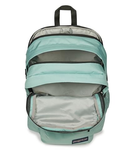 JanSport Main Campus Backpack - Travel or Work Backpack with 15-Inch Laptop Sleeve and Dual Water Bottle Pockets, Faded Sage - color: Faded Sage