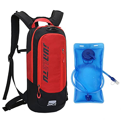 Croogo Hydration Packs,Hydration Backpack with 2L Hydration Bladder,Bicycle Daypack Waterproof Breathable Bag for Climbing - color: Ot04-red-sd