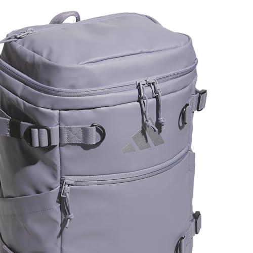 adidas Vista Top-Loading Backpack for Travel and Gym, 29L - color: Slate Grey/Silver Metallic
