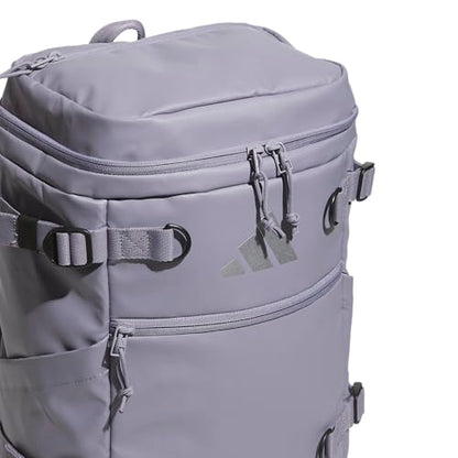 adidas Vista Top-Loading Backpack for Travel and Gym, 29L - color: Slate Grey/Silver Metallic