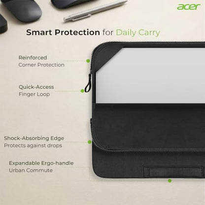 Acer Laptop Sleeve 16 inch, 15-16 inch Laptop Case, Shockproof Protective Laptop Briefcase, Waterproof Polyester Notebook Computer Bag for Acer HP ASUS MacBook Dell Lenovo, Black - color: Black, size: 16inch