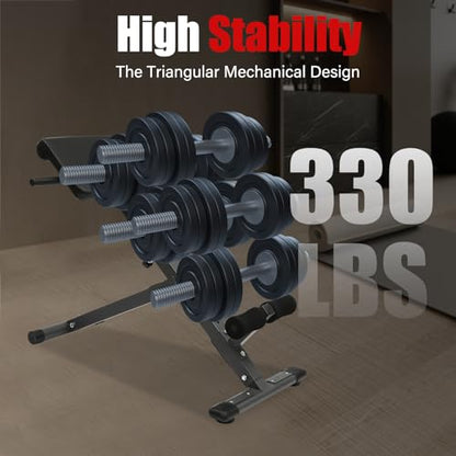 Roman Chair Back Extension Weight Bench Ab Machine Foldable Angle Height Adjustable Sit up Exercise Multi-Functional Workout Home Gym Exercise Equipment Inversion Table for Fitness - color: Black
