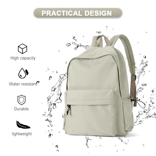 School Backpack For Girls Boys High Middle school college Backpack Bookbag Cute Aesthetic Backpacks Lightweight Bag Waterproof Work Gym Casual Daypack Backpacks For Men Women - color: A-green
