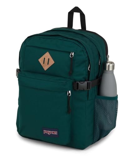 JanSport Main Campus Backpack - Travel or Work Backpack with 15-Inch Laptop Sleeve and Dual Water Bottle Pockets, Deep Juniper - color: Deep Juniper