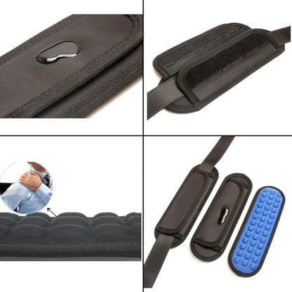 momerch Detachable Shoulder Strap Pad Soft Air Cushion for Laptop Backpack Sport Bag Messenger Guitar Case - color: Black 1pcs