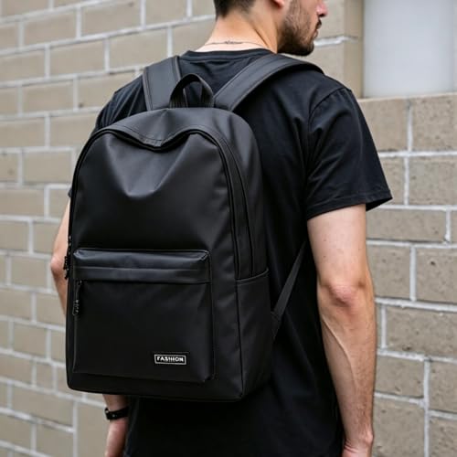 Large Capacity Men's and Women's Backpacks for Leisure Travel Sports Commuting Teenagers/College Students' Backpacks（Black） - color: Black