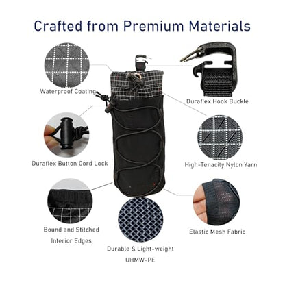 Water Bottle Holder for Backpack, Compatible with 20-34oz Bottles