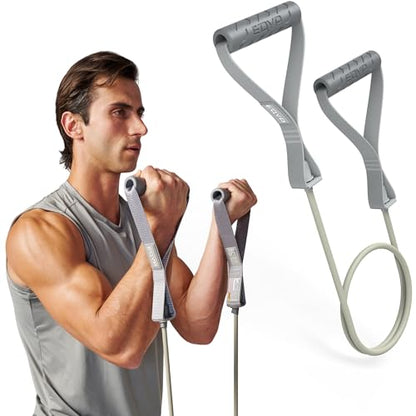 EQYP Power Tube Resistance Bands with Handles – Exercise Bands for Home Workouts - size: 60lb