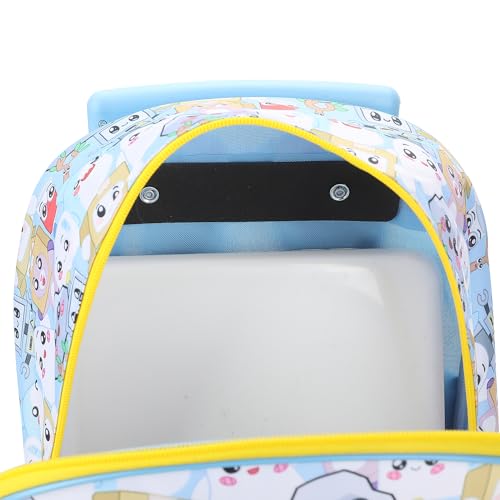 Bioworld Lanky Box Let's Go! 16" Rolling Travel Backpack With Wheels And A Keychain - color: Lanky Box Rolling Let’s Go