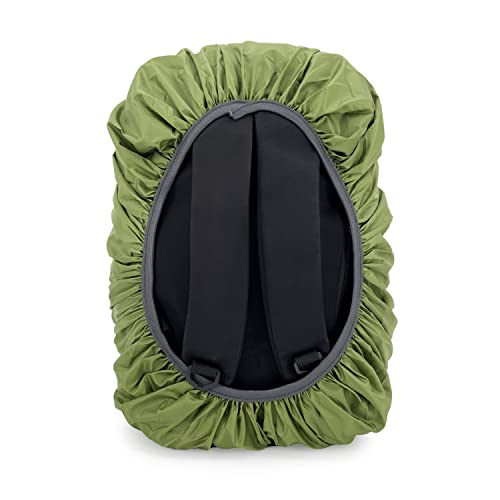 Jaegvida Waterproof Backpack Rain Cover 30L-100L Reflective & Non-Reflective Lightweight Durable Hiking Camping Bike Rain Shield - color: Army Green, size: 50-60L