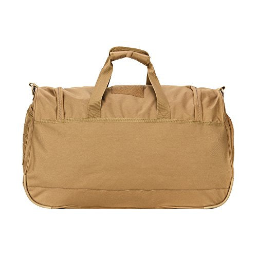 Gym Duffel Bag for Men Sports Duffel Bag with Shoe Compartment (TAN-Model B) - color: TAN-Model B