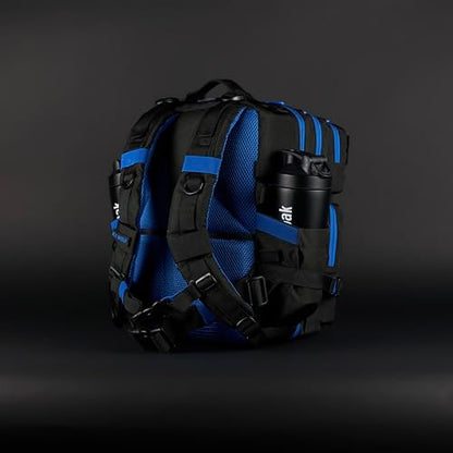 WOLFpak 35L Athletic Gym Backpack - Durable 1000D Waterproof Oxford Material with MOLLE Webbing, Laptop Pocket & Dual Cup Holders, Durable Fitness/Travel/Military Daypack (Blue Wolf) - color: Blue Wolf