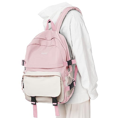 weradar Simple casual computer backpack pink - color: A4-pink