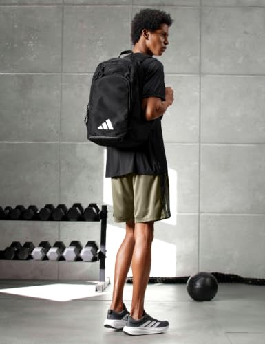 adidas Defender 5 Backpack for Sports, Gym, School and Travel, 33L, Black/White, OSFA - color: Black/White