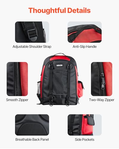 VEVOR Welding Backpack, 25.2L Welder Backpack for Tools and Helmet, 1680D High-Density Polyester Extreme Gear Pack with Helmet Bag, Multi-Purpose Gear Storage Bag for Welding, Outdoor Camping, Hiking - style: 1680D High-Density Polyester