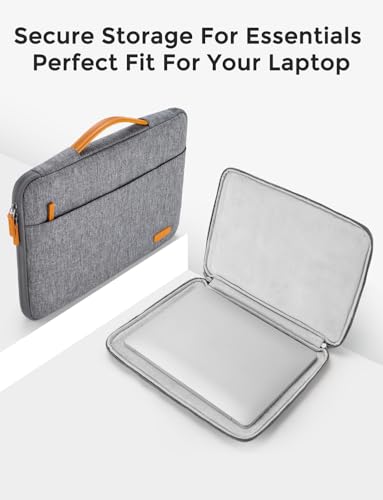 DOMISO Laptop Case Sleeve Protective Cover Compatible with MacBook Air 13 M4 M3 M2,MacBook Pro M2 M1,iPad Air/Pro,13 inch Dell,Lenovo, HP,Asus,Waterproof Computer Cases Bag with Handle,Grey - color: Grey, size: 13" for mac book