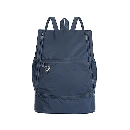 fulion Lightweight Travel Backpack, Dry and Wet Separation Bag, Independent Shoes Dirty Clothes Storage Location, Suitable for Travel Fitness Hiking Backpack (dark blue) - color: Dark Blue