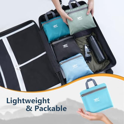 15L Foldable Hiking Backpack,Lightweight Packable Waterproof Machine Washable Daypack with Chest Strap,Small Folding Pack for Travel/Walking for Men&Women-0.52LB Blue - color: Blue