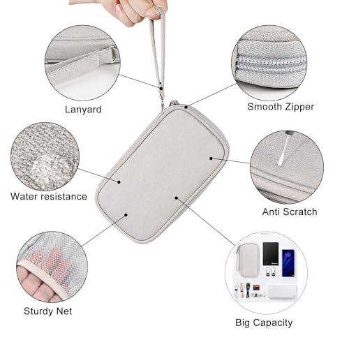 Organizer Bag Case Electronic Devices Travel Pouch Cable USB Charger Accessories Cellphone SD Power Bank Earphone - color: Signle Layer-Black